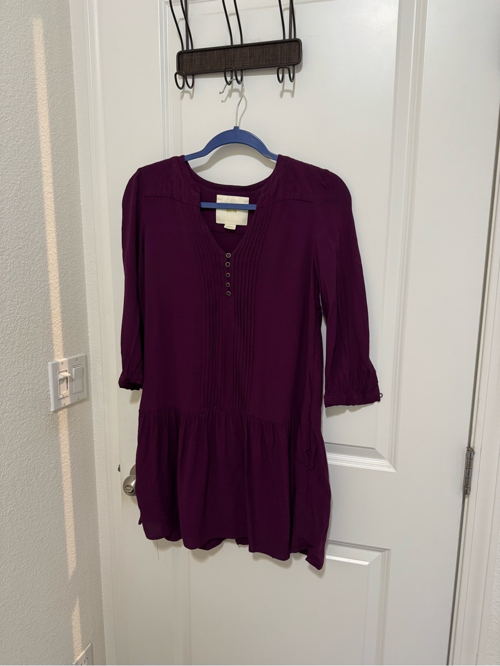 EUC Maeve Anthropologie Galina Drop Waist Tunic Dress Size XS